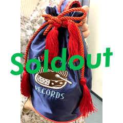 Megu生誕記念、完全受注生産　CURRY RICE RECORDS ロゴ刺繍 巾着バッグ