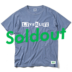 LIVE＆LIFE T-shirts BLUE JEAN